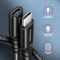 AXAGON Extension USB 20Gbps kaabel, 0,5 m | BUCM32-CF05AB | USB-C to USB-C