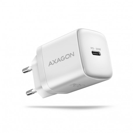 Axagon Sil seinalaadija 1x port USB-C, PD3.0 /PPS/QC4+/SFC/AFC/Apple, 30 W | ACU-PD30W