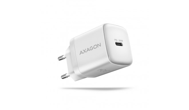 Axagon Sil seinalaadija 1x port USB-C, PD3.0 /PPS/QC4+/SFC/AFC/Apple, 30 W | ACU-PD30W