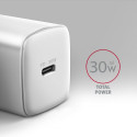 Axagon Sil seinalaadija 1x port USB-C, PD3.0 /PPS/QC4+/SFC/AFC/Apple, 30 W | ACU-PD30W