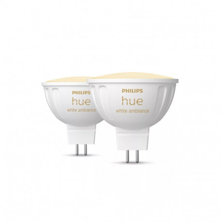 Philips Hue WA 12V MR16, 2pcs pack | GU5.3 | 5.1 W | Warm to cool white light
