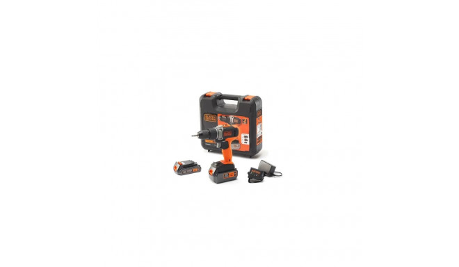 BLACK & DECKER | Cordless Drill/Driver with  2.0 Ah/4.0 Ah Battery | BCD003MEM2K-QW | 18 V | 2.0/4.0