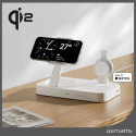 4smarts Qi2 Trident laadimisjaam MFI kiirlaadijaga Apple Watchi jaoks valge