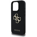 Guess Grained Big 4G Logo Small Classic Logo ümbris iPhone 16 Pro must