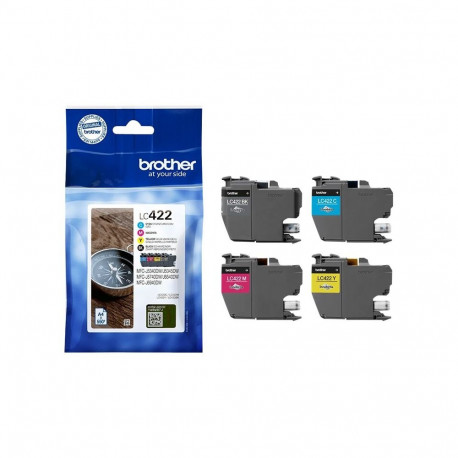 Brother LC422VAL | Ink Cartridge | Black, Cyan, Magenta, Yellow