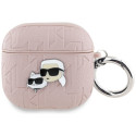 Karl Lagerfeld Monogram Karl & Choupette Head Case for AirPods 4 Pink