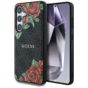 Guess nahast 4G lilledega mustriga metallist klassikalise logoga MagSafe Samsung Galaxy S25 ümbris m