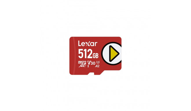 Lexar PLAY | 512 GB | microSDXC | Flash memory class 30