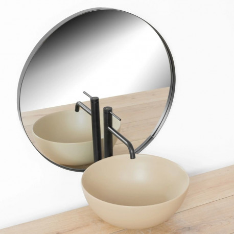 Basin mixer REA Lugano Slim High Black Mat