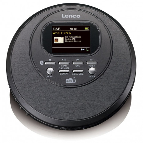 Lenco CD-500 Discman CD/MP3/DAB+/Radio/BT AntiShock black