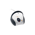 Lenco SCD-24 kaasaskantav raadio CD-mängijaga valge