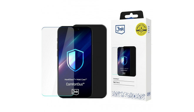3MK ComfortDuo matt must komplekt Samsung Galaxy S25 jaoks must