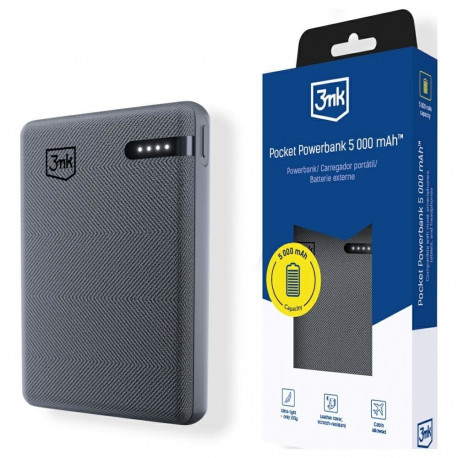 Powerbank 3MK Pocket Powerbank 5000mAh 12W USB-C gray