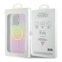 Guess GUHMP15LHITSP iPhone 15 Pro 6.1"pink hardcase IML Iridescent MagSafe