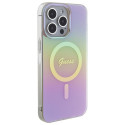 Guess GUHMP15LHITSP iPhone 15 Pro 6.1" roosa kõvakorpus IML iridescent MagSafe