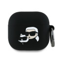 Karl Lagerfeld KLA4RUNKCHK AirPods 4 kate must silikoon Karl&Chaupette pea 3D
