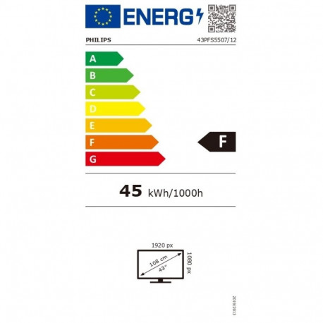 Philips 43PFS5507/12, 43-tolline teler