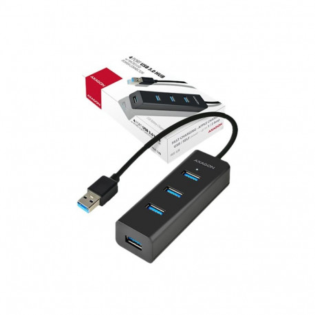 AXAGON neljapordiline USB 3.0 jaotur kiire laadimise ja toetoega | HUE-S2B