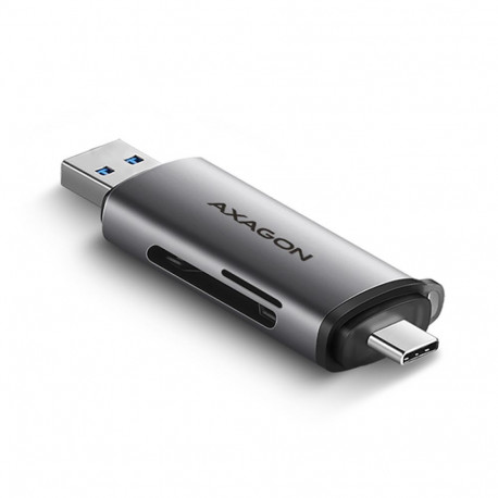 AXAGON Mobile USB 3.2 Gen 1 mälukaardilugeja USB-C ja USB-A ühendustega | CRE-SAC