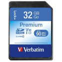 Verbatim Premium U1 Card SDHC 32GB V10 black 43963