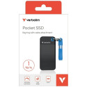 Verbatim Drive SSD 1TB - võtmehoidja kaabliga USB 3.2 gen.2 must-sinine 32191