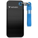 Verbatim Drive SSD 1TB - key ring with cable USB 3.2 gen.2 black-blue 32191