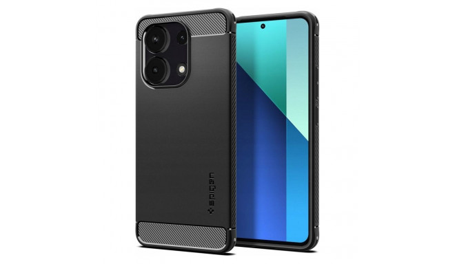 Spigen Rugged Armor ümbris XIAOMI REDMI NOTE 13 4G | LTE jaoks – matt must