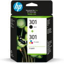 HP Tindinumber.301 Kombopakett Must + Värviline (N9J72AE)