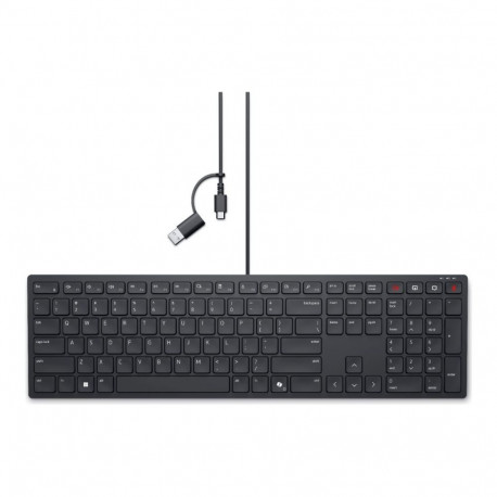 Dell | Collaboration Keyboard | KB525C | Keyboard | Wired | US (QWERTY) | Black