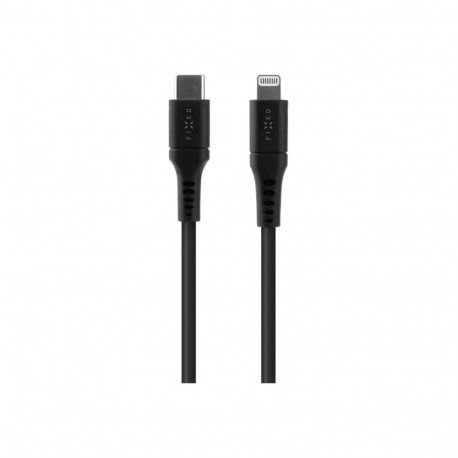 Fixed | Liquid Silicone Cable USB-C/Lightning, 1.2m | FIXDLS-CL12-BK