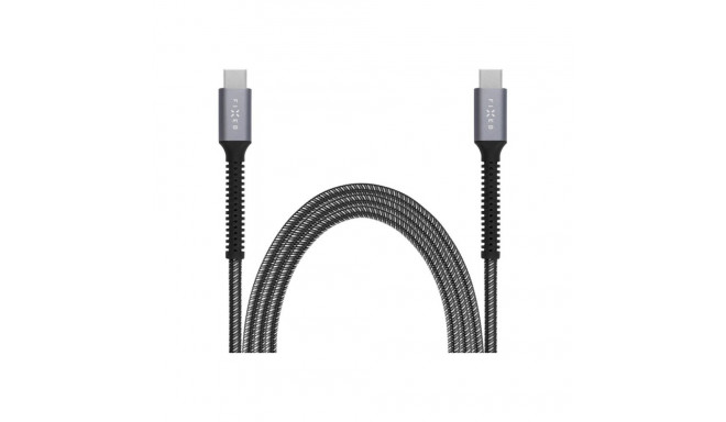 Fixed | Soomustatud USB-C/USB-C kaabel, 2 m, 240W | FIXDA-CC2-GR