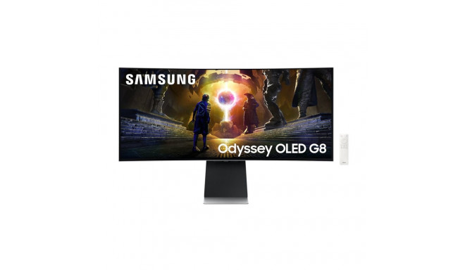 Samsung LS34DG850SUXDU 34" OLED 21:9 175 Hz 0,03 ms 3440 x 1440 pikslit 2 HDMI-pesa hõbedane