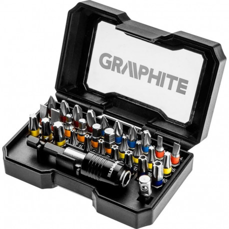 Graphite screwdriver bits set of 32 pieces (56H608)