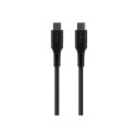 Fixed | Vedel silikoonkaabel USB-C/USB-C, 1.2m, 60W | FIXDLS-CC12-BK