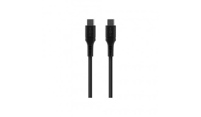 Fixed | Liquid Silicone Cable USB-C/USB-C, 1.2m, 60W | FIXDLS-CC12-BK