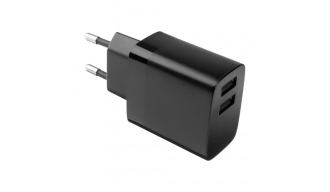 Fixed | Dual USB Travel Charger 17W | FIXC17N-2U-BK