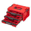 QBRICK PRO tool box with 3 drawers 2.0 EXPERT RED