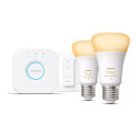 HueWA Starter Kit 2pcs, Bridge, Switch | E27 | 11 W | Warm to cool white light, 2200-6500K | Bluetoo