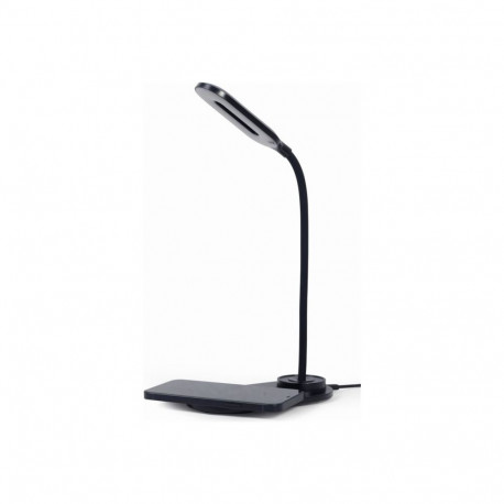Gembird TA-WPC10-LED-01 Desk lamp with wireless charger, Black | Cold white, warm white, natural 289