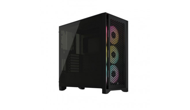 Corsair | Tempered Glass PC Case | iCUE 4000D RGB AIRFLOW | Side window | Black | Mid-Tower | Power 