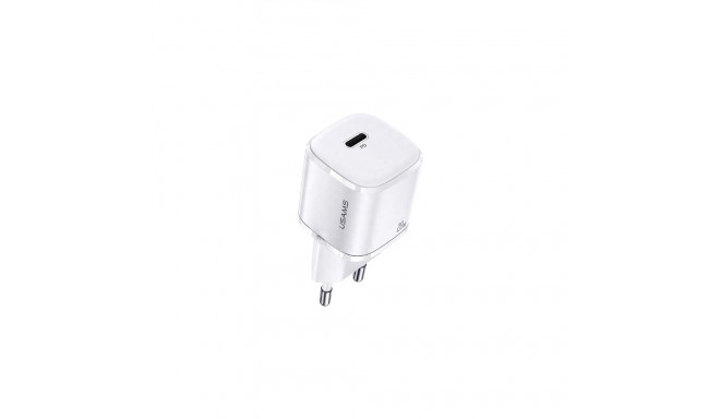 USAMS Charger 1xUSB-C T36 mini 20W(only head) PD3.0 Fast Charging white CC124TC02 (US-CC124)