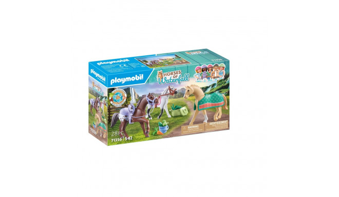 PLAYMOBIL WORLD OF HORSES Three Horses with Saddles 71356