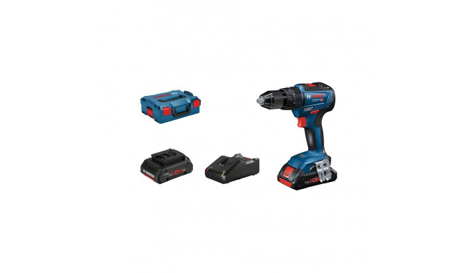 Bosch GSB 18V-55 PROFESSIONAL 1800 RPM Keyless 1.1 kg Black, Blue, Red