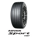 Tire 255/40 R18 99Y Yokohama ADVAN Sport V107 Label:D-A-B-73 dB