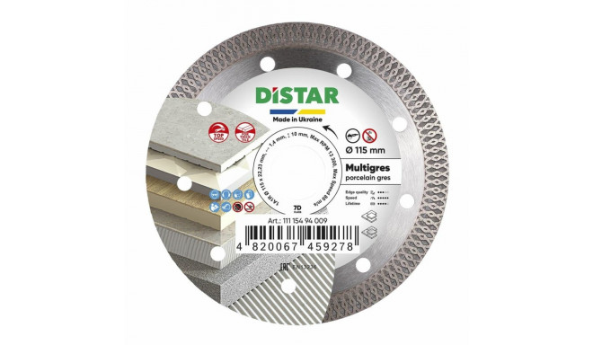 DISTAR MULTIGRES DIAMOND BLADE 115 x 1.4 x 10 x 22.23mm