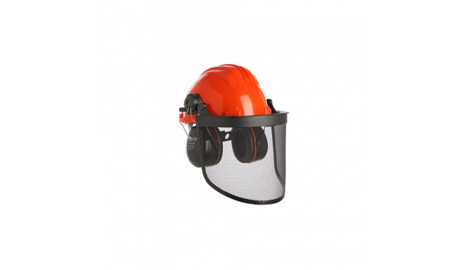 Protective helmet with mesh and earmuffs Climax 43