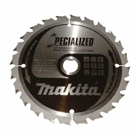 Makita circular saw blade 165x20x24z Specialized wood with nails and knots