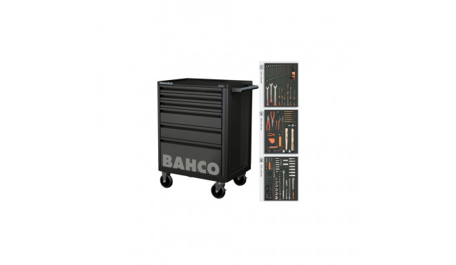 Bahco tool cart 214 pieces black 6 drawers