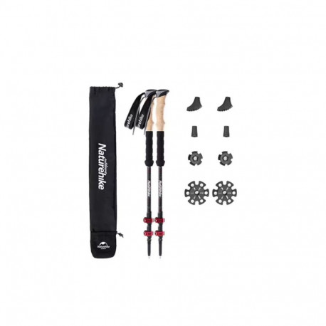 Naturehike süsinikkiust kepid nh20ds003, punane