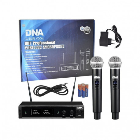 DNA DJ juhtmevabad vokaalmikrofonid DUAL VOCAL